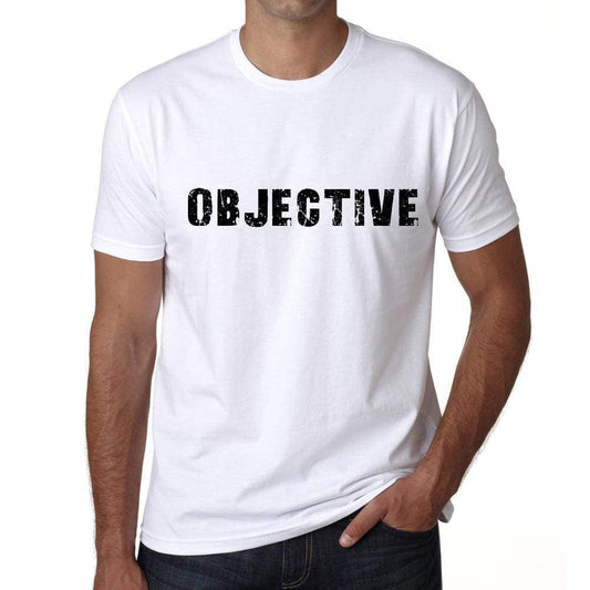 Objective Mens T Shirt White Birthday Gift 00552 - White / Xs - Casual