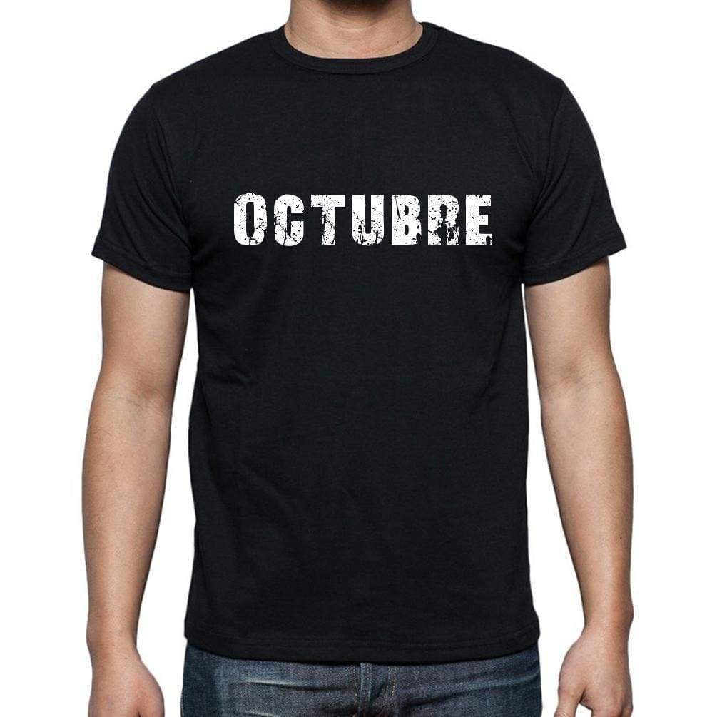 Octubre Mens Short Sleeve Round Neck T-Shirt - Casual