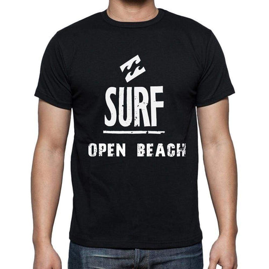 Open Beach Surf Surfing T-Shirt Mens Short Sleeve Round Neck T-Shirt - Casual