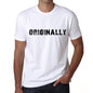 Originally Mens T Shirt White Birthday Gift 00552 - White / Xs - Casual