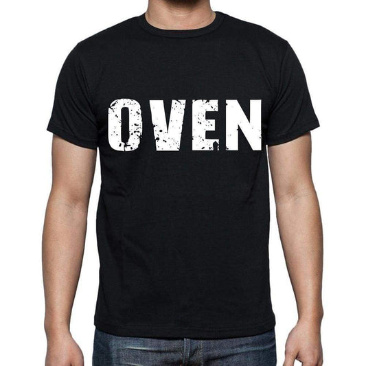 Oven Mens Short Sleeve Round Neck T-Shirt Black T-Shirt En
