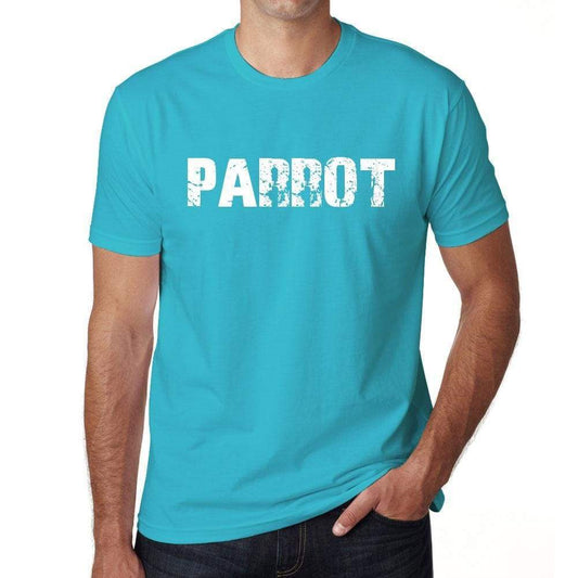 Parrot Mens Short Sleeve Round Neck T-Shirt - Blue / S - Casual