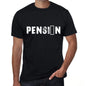 Pensión Mens T Shirt Black Birthday Gift 00550 - Black / Xs - Casual