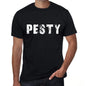 Pesty Mens Retro T Shirt Black Birthday Gift 00553 - Black / Xs - Casual