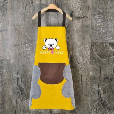 Abrasion Hand Apron Female Waterproof And Oil-proof Hooded Kitchen Sleeveless Overalls Hanging Neck Easy To Take Off CB4518/O