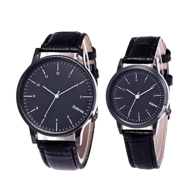 Fashion Couple Watch Set Leather Quartz Top Brands Women Watches Casual Sports Wrist Watch Men Clock Reloj Mujer