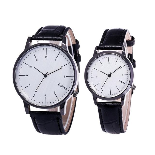 Fashion Couple Watch Set Leather Quartz Top Brands Women Watches Casual Sports Wrist Watch Men Clock Reloj Mujer