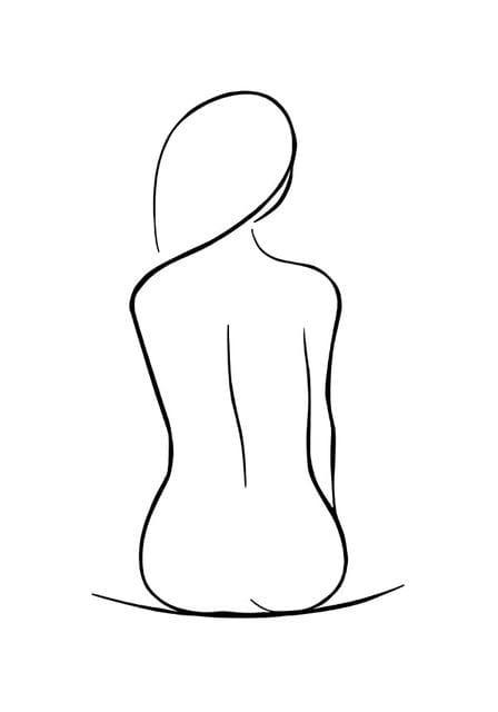 Abstract Lady Line Drawing Picture Home Decor Nordic Canvas Painting Wall Art Figure Body Hand Posters and Print for Living Room