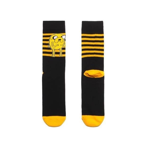 Cute Anime Cartoon Adventure Time Funny Women Men's Socks Orange Street Role Playing Cotton Comics Female Novelty Party Socks