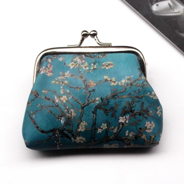 Vintage Women Printing coin Purses girl hasp Zero Wallet Ladies Clutch change purse Female mini money Bag PU Leather Carteira /5