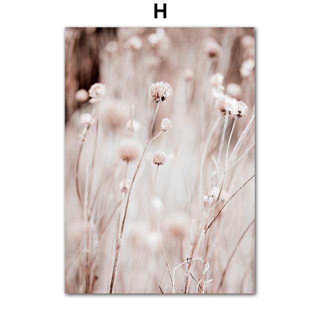 Farm Plant Flower Leaves Wheat Landscape Wall Art Canvas Painting Nordic Posters And Prints Wall Pictures For Living Room Decor