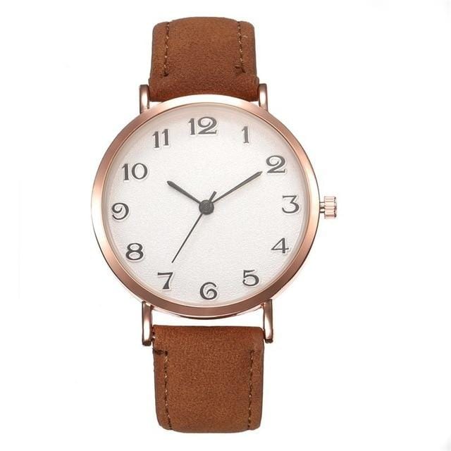 2020 Style Fashion Women's Luxury Leather Band Analog Quartz WristWatch Golden Ladies Watch Women Dress Reloj Mujer Black Clock