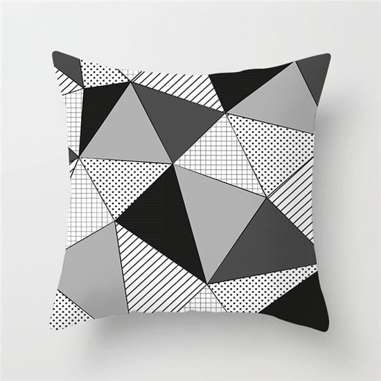 Fuwatacchi Geometric Pattern Cushion Cover Black White Soft Throw Pillow Cover Decorative Sofa Pillow Case Pillowcase Christmas