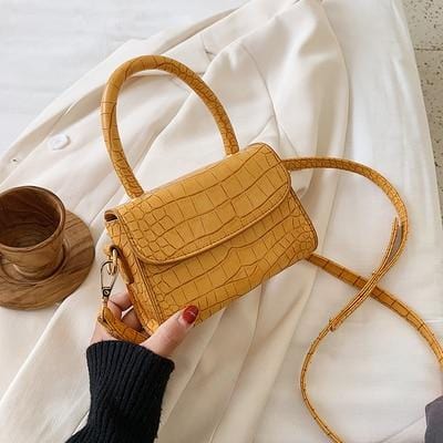 Crocodile Pattern Crossbody Bags For Women 2020 Small Chain Handbag small bag PU Leather Hand Bag Ladies Designer Evening Bags