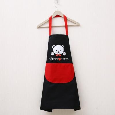 1Pcs Striped Waterproof Polyester Apron Woman Adult Bibs Home Cooking Baking Coffee Shop Cleaning Aprons Kitchen Accessory 46212