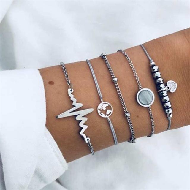 Fashion gold bracelet women and bracelets 2019 ladies boho circle knot adjustable bracelet female fashion jewelry Drop shipping