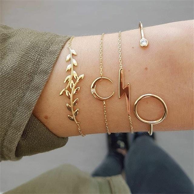 Fashion gold bracelet women and bracelets 2019 ladies boho circle knot adjustable bracelet female fashion jewelry Drop shipping