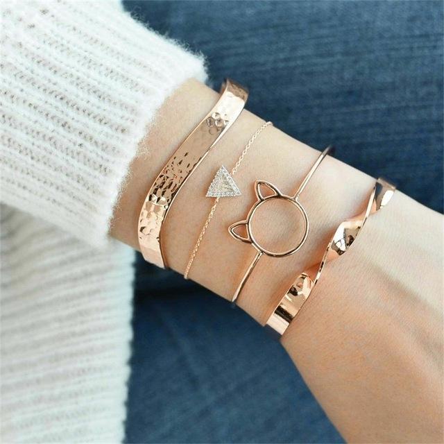 Fashion gold bracelet women and bracelets 2019 ladies boho circle knot adjustable bracelet female fashion jewelry Drop shipping