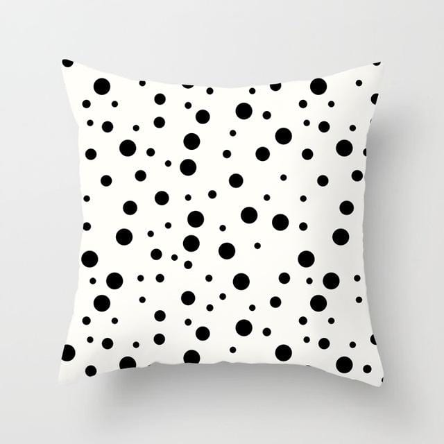 Buy 5 Get 1 Free Black and White Geometric Abstract Decorative Pillowcases Polyester Throw Pillow Case Geometric Pillowcase