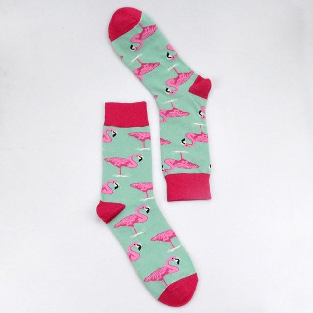 Women Personality Couples Socks Funny Happy Socks Cotton Men Socks Female Soks Egg Rabbit Feather Sheep Leaves Socks