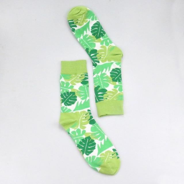 Women Personality Couples Socks Funny Happy Socks Cotton Men Socks Female Soks Egg Rabbit Feather Sheep Leaves Socks