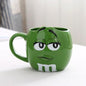 680ml Beans Drinking Ceramic Cup Colored Cafe Oatmeal Coffee Mug Glaze Coffee Milk Water Tea Mugs Fashion Drinkware