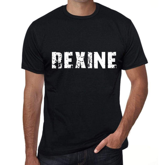 Rexine Mens Vintage T Shirt Black Birthday Gift 00554 - Black / Xs - Casual