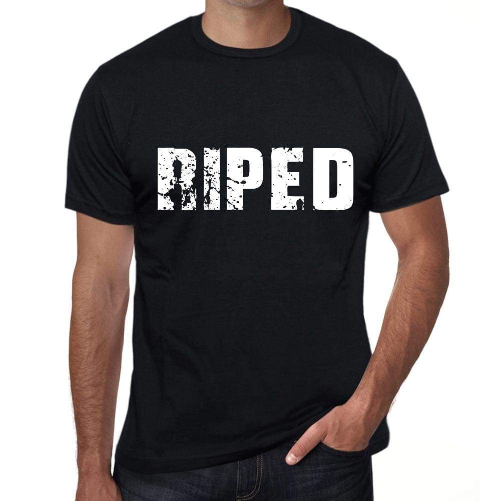 Riped Mens Retro T Shirt Black Birthday Gift 00553 - Black / Xs - Casual