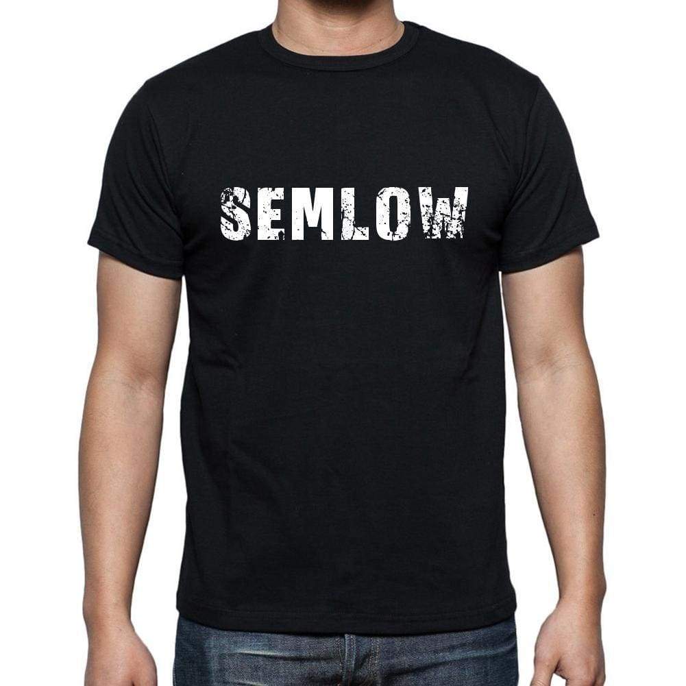Semlow Mens Short Sleeve Round Neck T-Shirt 00003 - Casual
