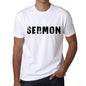 Sermon Mens T Shirt White Birthday Gift 00552 - White / Xs - Casual