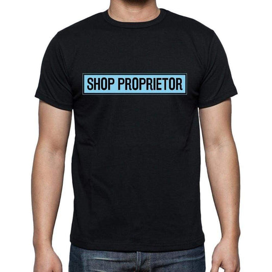 Shop Proprietor T Shirt Mens T-Shirt Occupation S Size Black Cotton - T-Shirt
