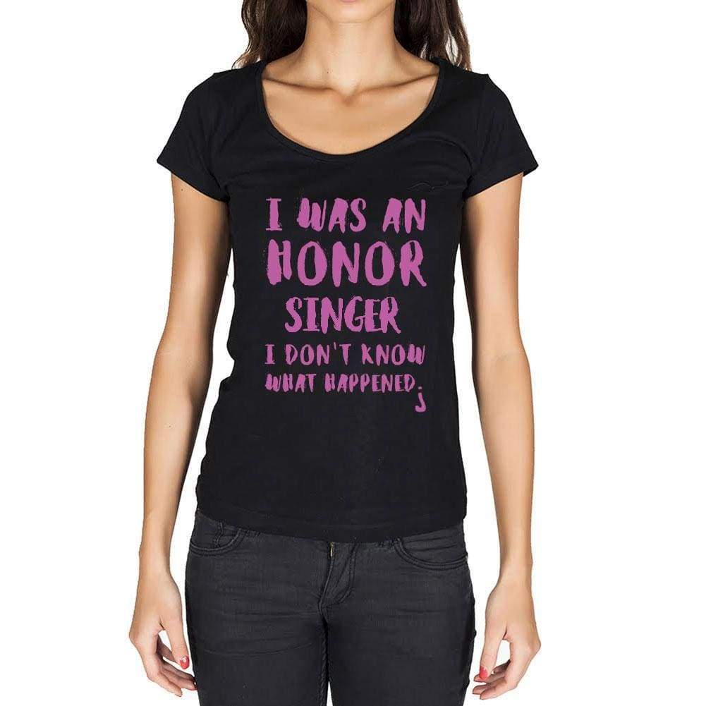 Singer What Happened Black Womens Short Sleeve Round Neck T-Shirt Gift T-Shirt 00317 - Black / Xs - Casual