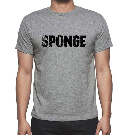 Sponge Grey Mens Short Sleeve Round Neck T-Shirt 00018 - Grey / S - Casual