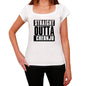 Straight Outta Cheonju Womens Short Sleeve Round Neck T-Shirt 00026 - White / Xs - Casual