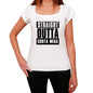 Straight Outta Costa Mesa Womens Short Sleeve Round Neck T-Shirt 00026 - White / Xs - Casual