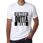 Straight Outta Delhi Mens Short Sleeve Round Neck T-Shirt 00027 - White / S - Casual