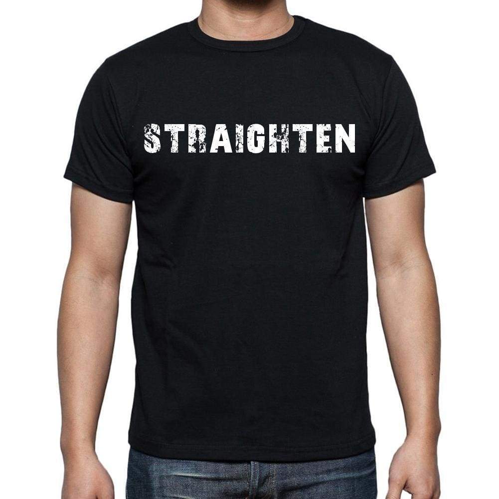 Straighten Mens Short Sleeve Round Neck T-Shirt - Casual