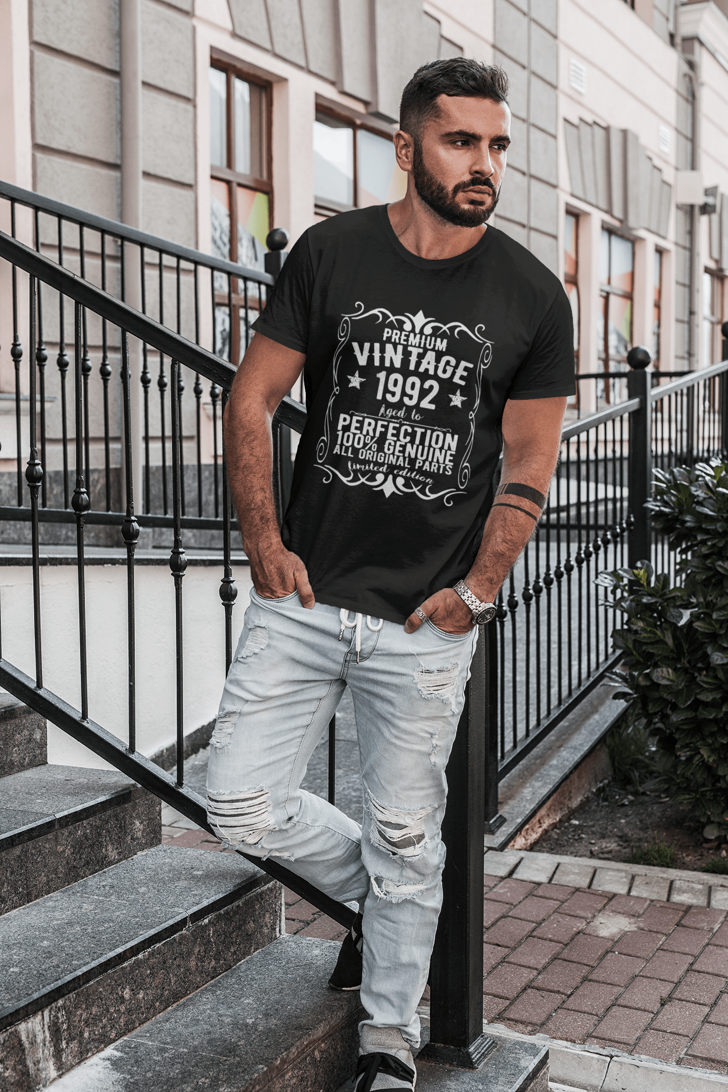 Homme Tee Vintage T Shirt Premium Vintage Year 1992