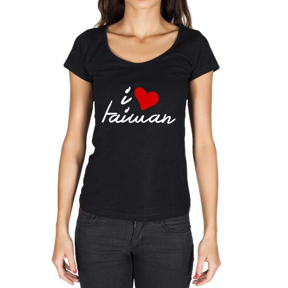 Taiwan Womens Short Sleeve Round Neck T-Shirt - Casual