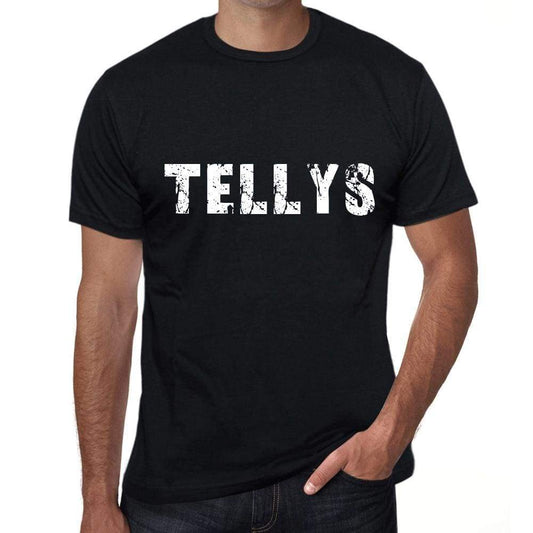 Tellys Mens Vintage T Shirt Black Birthday Gift 00554 - Black / Xs - Casual