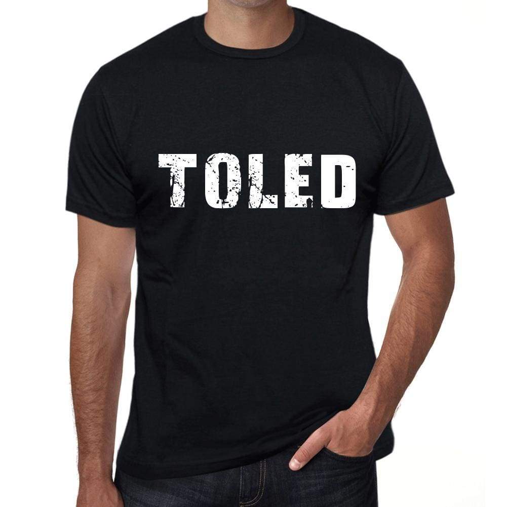 Toled Mens Retro T Shirt Black Birthday Gift 00553 - Black / Xs - Casual