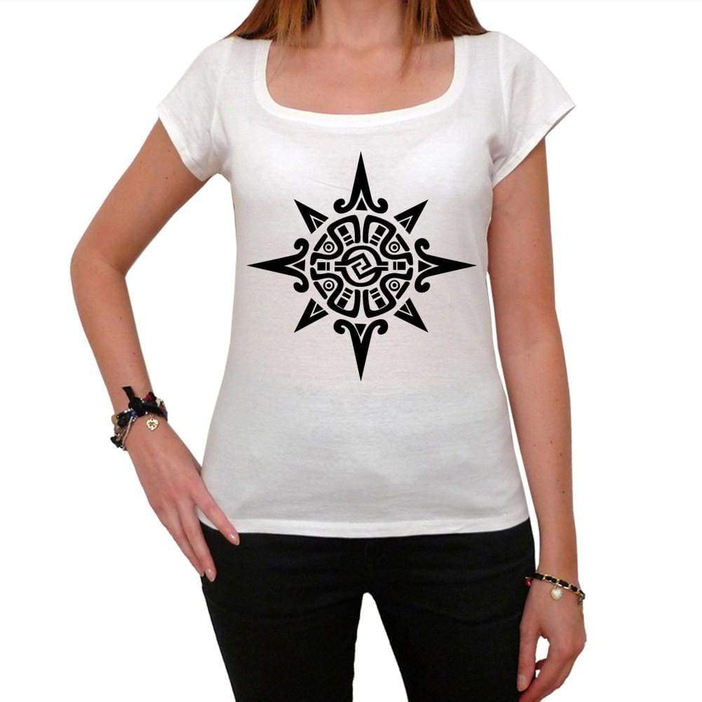 Tribal Sun Tattoo Womens Short Sleeve Scoop Neck Tee 00161