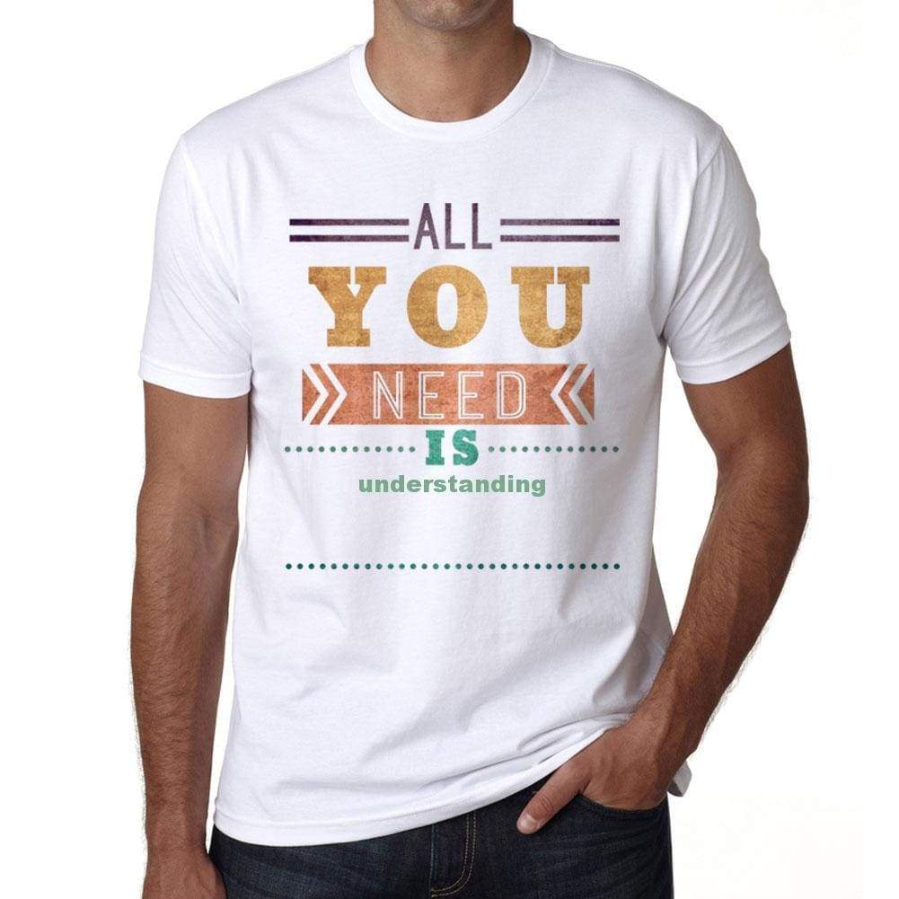 Understanding Mens Short Sleeve Round Neck T-Shirt 00025 - Casual