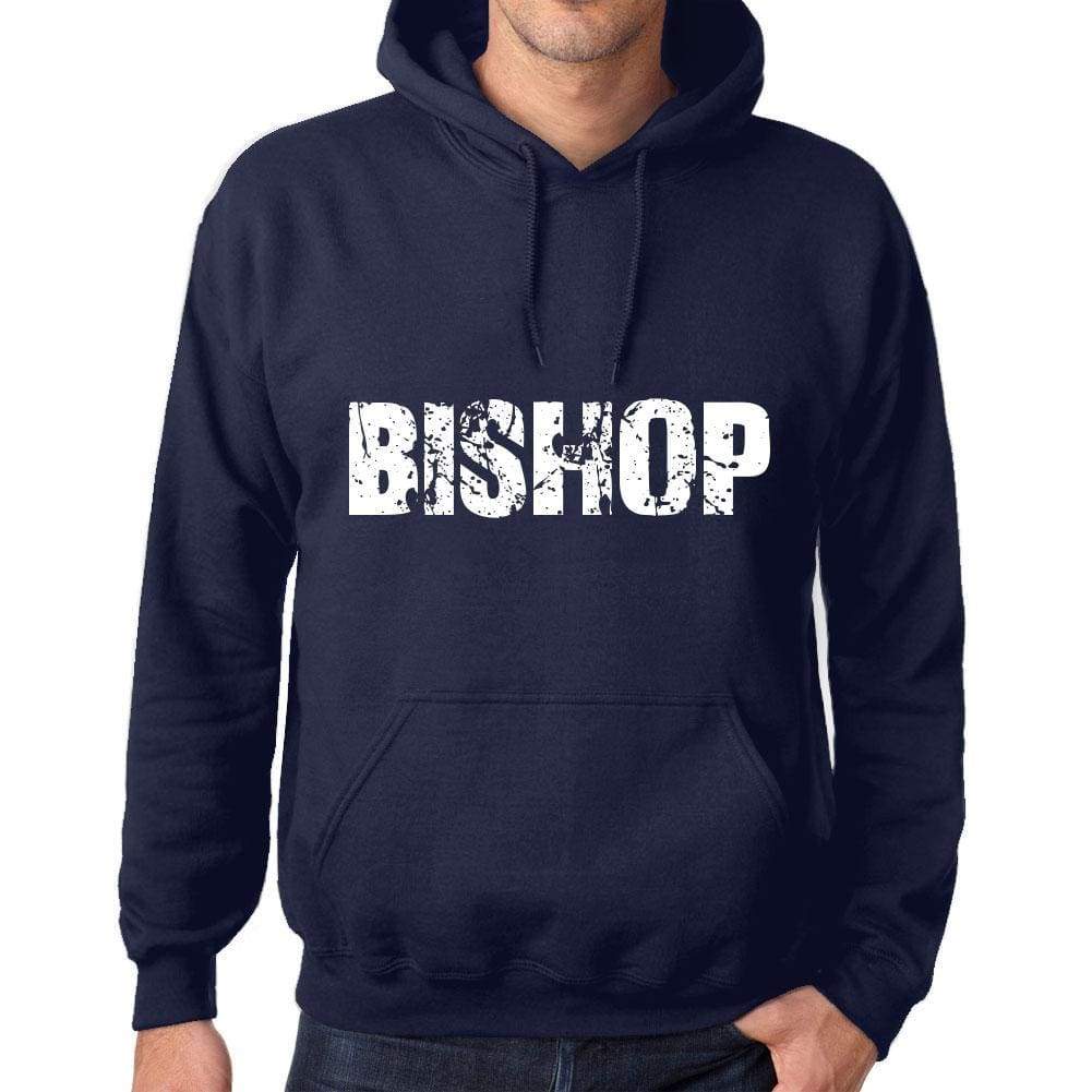 Unisex Printed Graphic Cotton Hoodie Popular Words Bishop French Navy - French Navy / Xs / Cotton - Hoodies