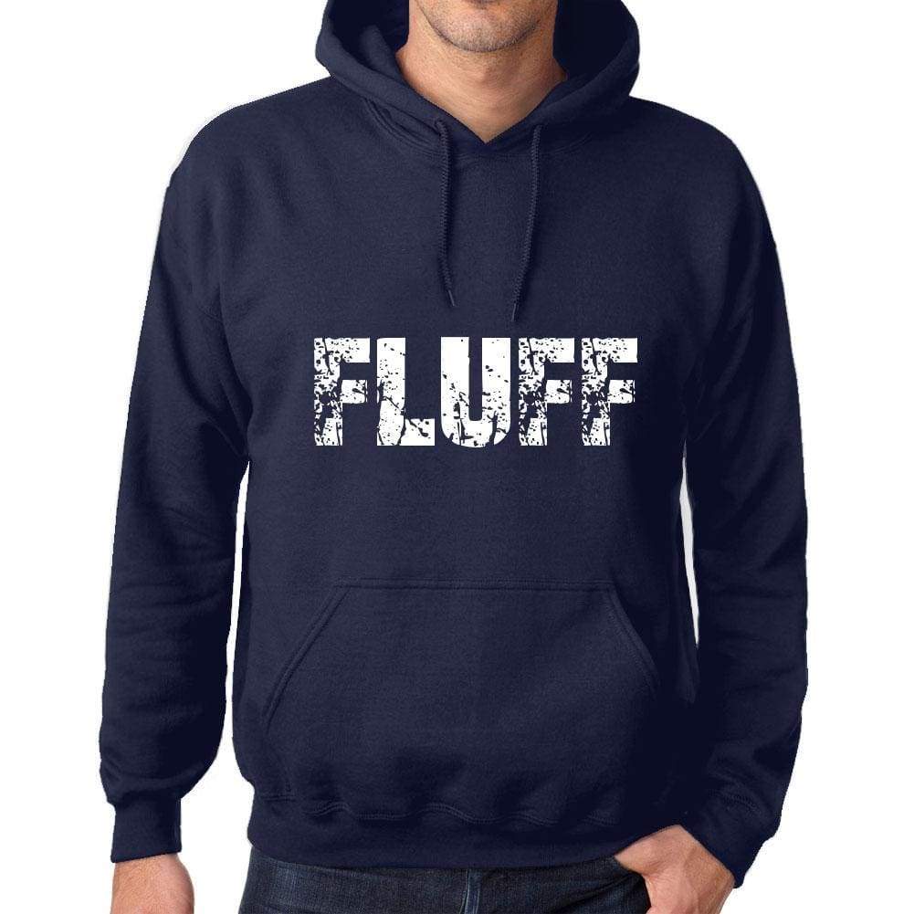 Unisex Printed Graphic Cotton Hoodie Popular Words Fluff French Navy - French Navy / Xs / Cotton - Hoodies