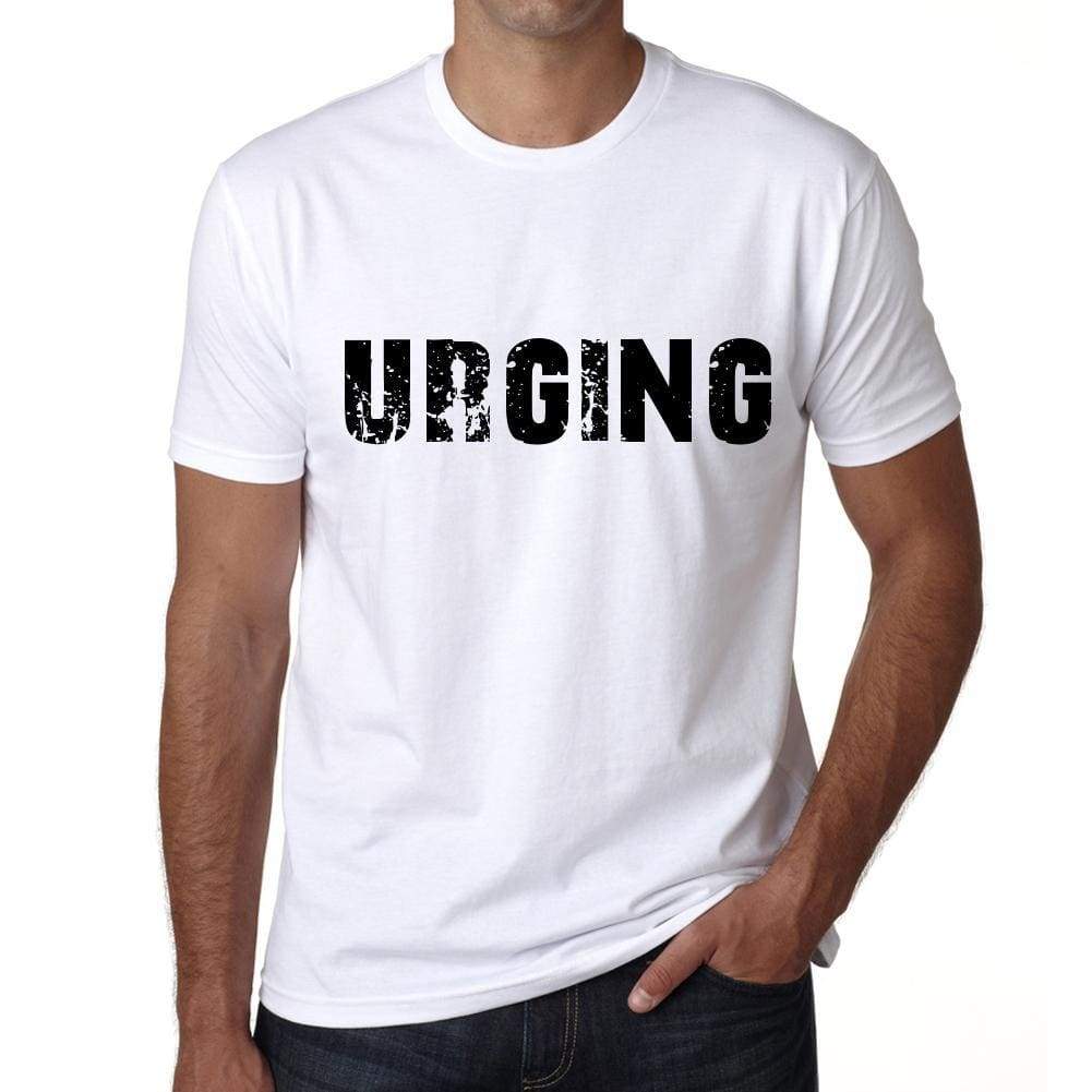 Urging Mens T Shirt White Birthday Gift 00552 - White / Xs - Casual