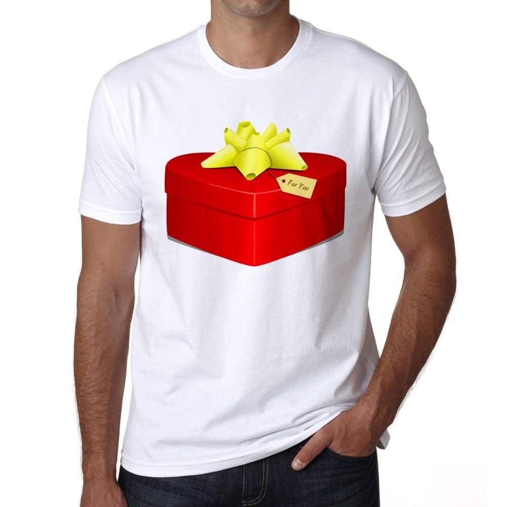 Valentine Gift Mens Tee White 100% Cotton 00156