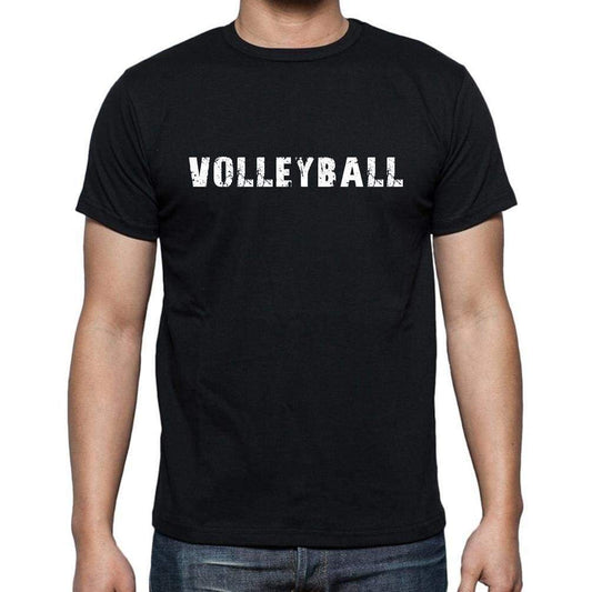 Volleyball Mens Short Sleeve Round Neck T-Shirt - Casual