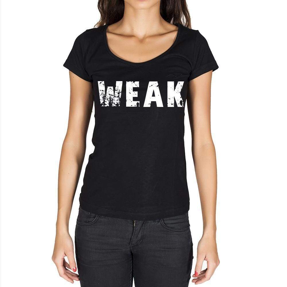 Weak Womens Short Sleeve Round Neck T-Shirt - Casual