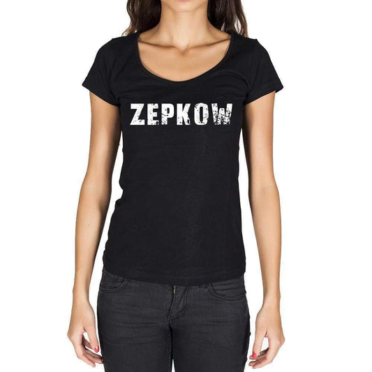 Zepkow German Cities Black Womens Short Sleeve Round Neck T-Shirt 00002 - Casual